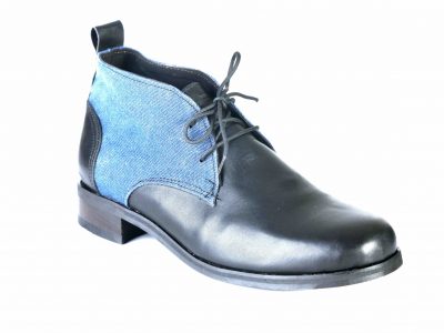 DESERT Leather and Denim Boot