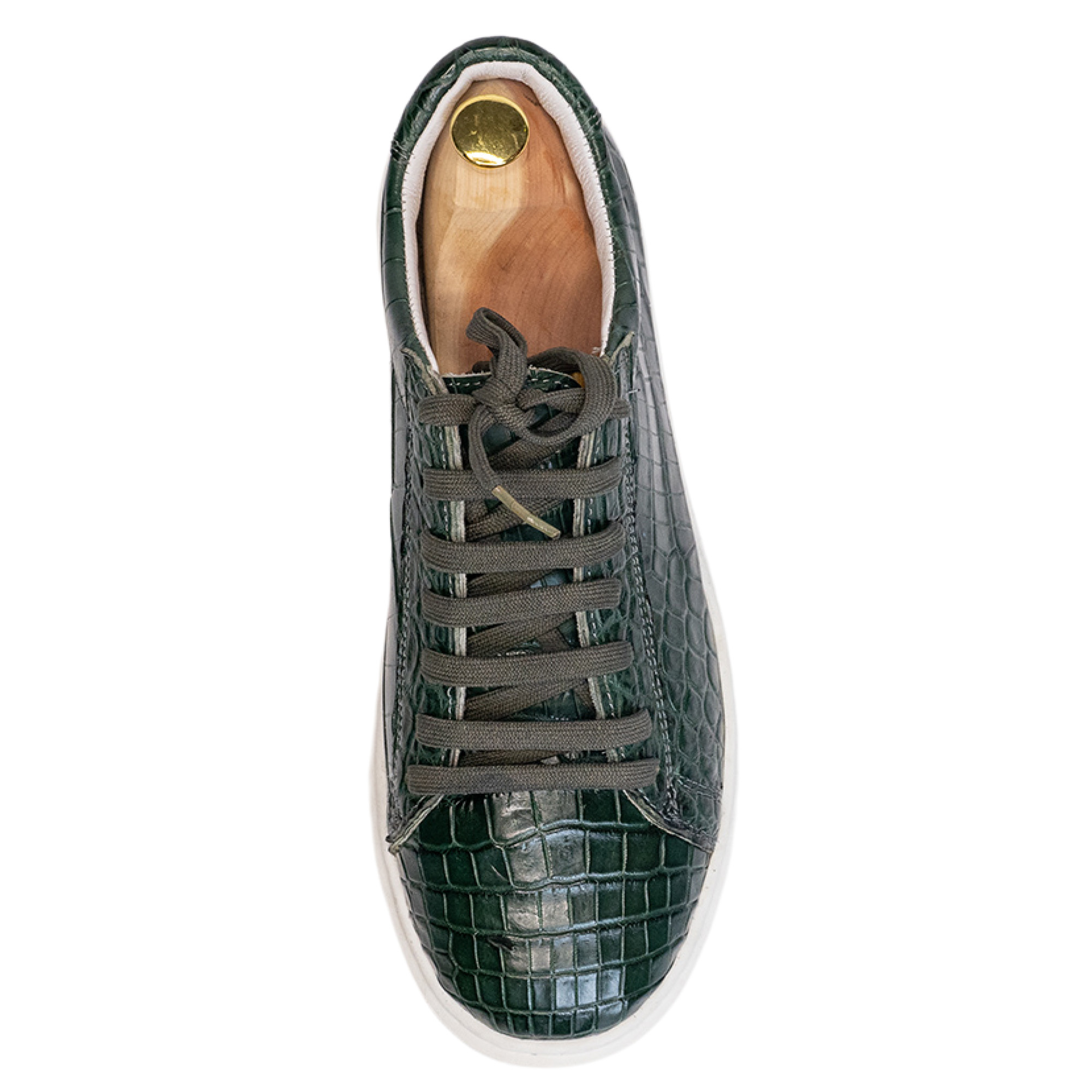 Maxim Crocodile Sneaker Green - Image 5